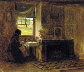 Interior of a farmhouse, Maine